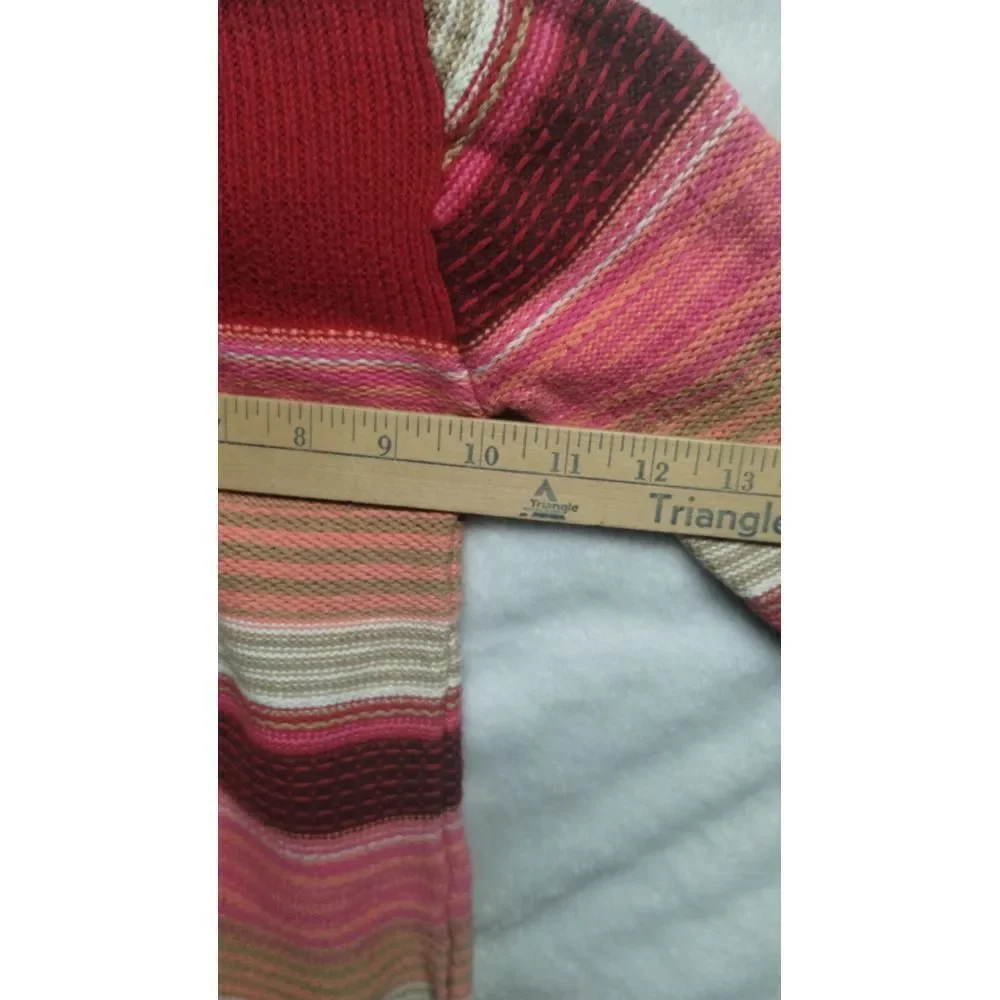 Old Navy Size 6-12 Months Long Sleeve Multi Pinks/Red's Colored Sweater‎ Dress
